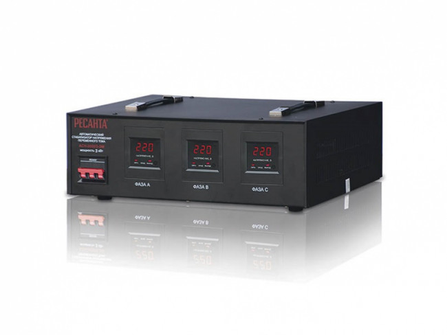 Ресанта АСН3000/3-ЭМ Стабилизатор  3-х фазный 63/4/1