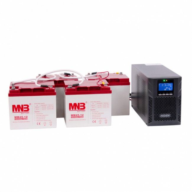 Комплект онлайн ИБП HIDEN UDC9102H (2000 Ва / 1800 Вт) + 4 АКБ 45А/ч