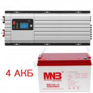 Комплект ИБП Hiden Control HPS30-6048 + 4 АКБ 100 Ач