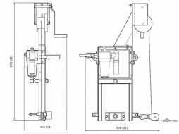 Привод пневматический секционной виброрейки Husqvarna BT 90 P  9678755-01