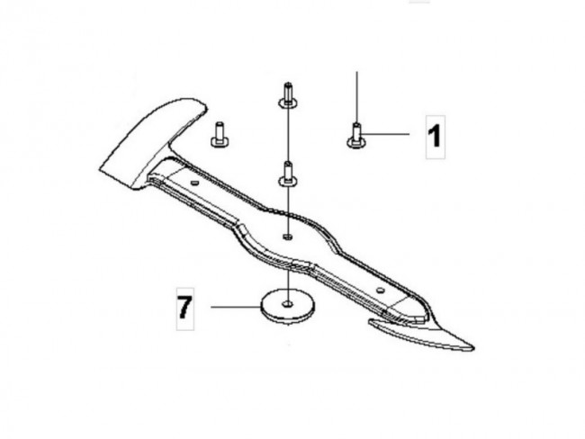 Нож правый 103 см X431 Husqvarna 5940248-02