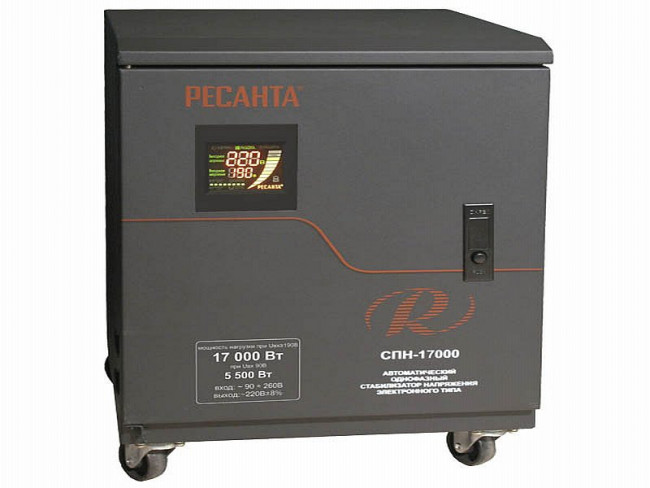 Стабилизатор напряжения СПН17000 Ресанта 63/6/29