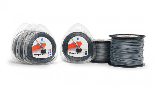 Корд триммерный 3,3мм/75м бесшумный усиленный WHISPER X серый HUSQVARNA 5784353-01