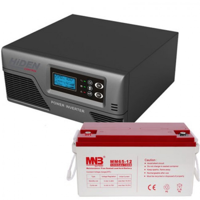 Комплект ИБП Hiden Control HPS20-1012 + АКБ 65 Ач