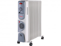 Масляный радиатор ОМ-12НВ с тепловентилятором Ресанта 67/3/12