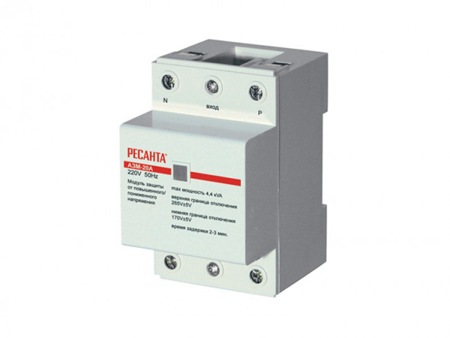 Блок защиты по напряжению Ресанта 40A 61/22/28 Блок защиты по напряжению Ресанта 40A 61/22/28