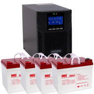 Комплект онлайн ИБП HIDEN UDC9102H (2000 Ва / 1800 Вт) + 4 АКБ 33А/ч