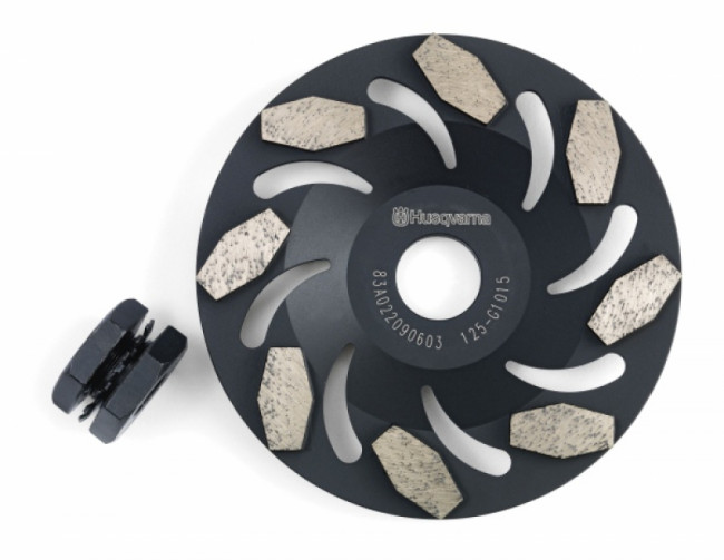 Алмазная чашка для УШМ 125х22,2/М14 средняя шлифовка зерно 50 HUSQVARNA G1015 5430934-72 (М300 и выше) Алмазная чашка для УШМ 125х22,2/М14 средняя шлифовка зерно 50 HUSQVARNA G1015 5430934-72 (М300 и выше)