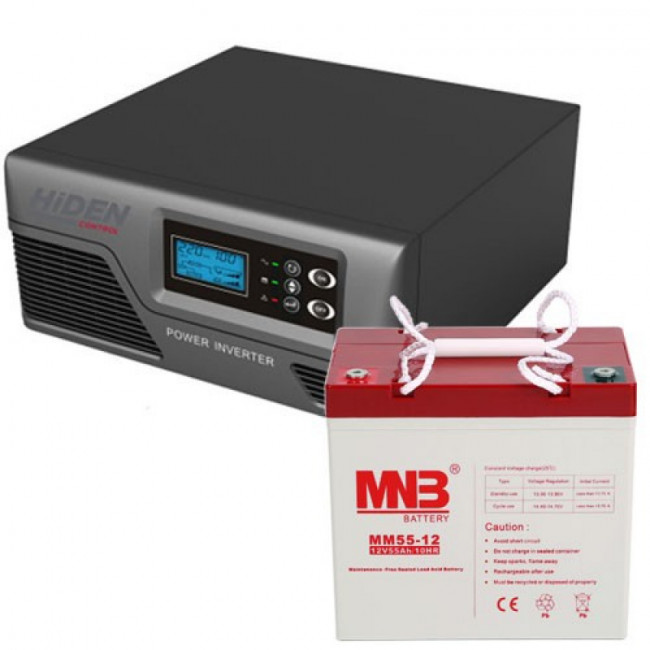 Комплект ИБП Hiden Control HPS20-0412 + АКБ 55 Ач