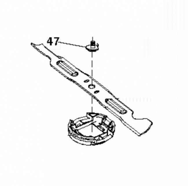 Нож деки 97см левый Husqvarna 5809833-01