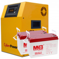 Инвертор CyberPower CPS 1500 PIE + 2 x АКБ 100 Ач