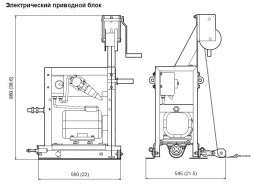 Привод электрический секционной виброрейки Husqvarna BT 90 E  9678755-02