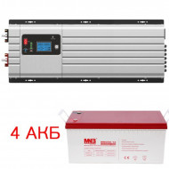 Комплект ИБП Hiden Control HPS30-6048 + 4 АКБ 200 Ач