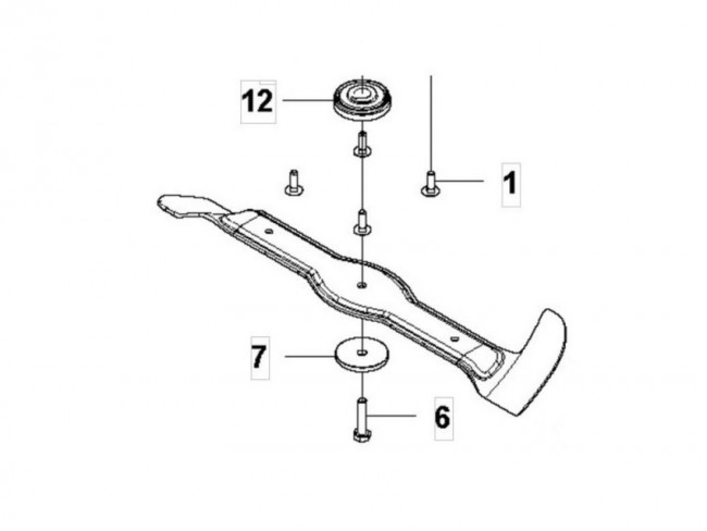 Нож левый 103 см Husqvarna 5940247-02