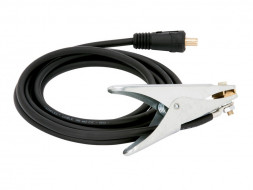 Кабель заземления 50мм2 с зажимом (500А) 4м с разъемом 35/70 FUBAG 38 004