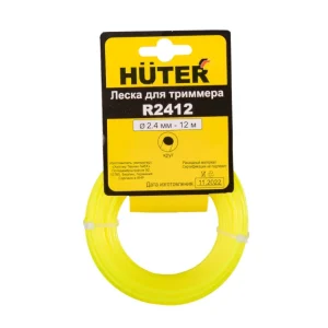 Леска Huter R2412 для триммера, 2.4 мм, круг