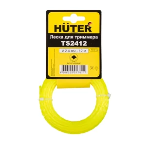 Леска Huter TS2412 для триммера, 2.4 мм, витой квадрат