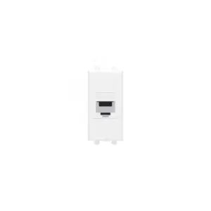 Avanti Розетка компьютерная RJ-45 без шторки      модульная, кат.5е, Белое облако, 1 модуль