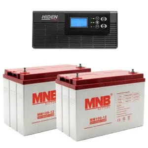 Комплект ИБП Hiden Control HPS20-0312 + 2 АКБ MNB-AGM 100 Ач