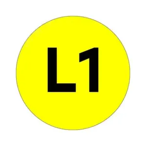 Наклейка L1 d=20мм PROxima